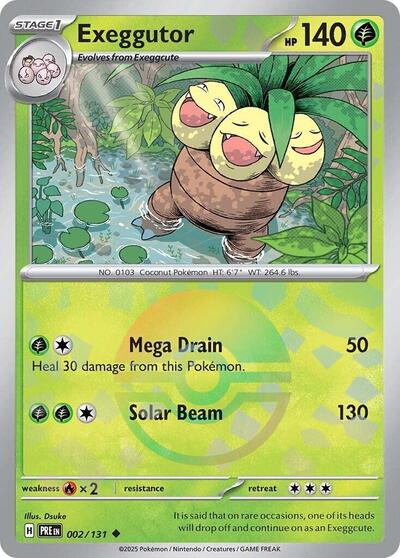 Exeggutor (Poke Ball Pattern) - 002/132 (Uncommon) [PRE-002-U]