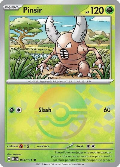 Pinsir (Poke Ball Pattern) - 003/132 (Common) [PRE-003-C]