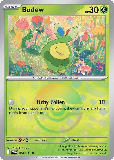 Budew (Poke Ball Pattern) - 004/132 (Common) [PRE-004-C]