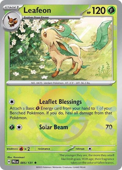 Leafeon (Poke Ball Pattern) - 005/132 (Rare) [PRE-005-R]
