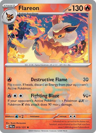 Flareon (Poke Ball Pattern) - 013/132 (Rare) [PRE-013-R]