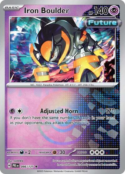 Iron Boulder (Poke Ball Pattern) - 046/131 (Rare) [PRE-046-R]