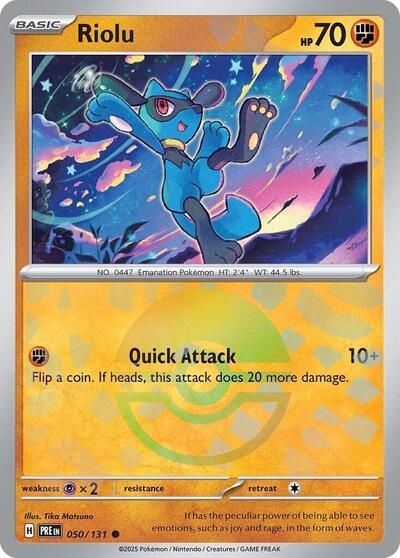Riolu (Poke Ball Pattern) - 050/131 (Common) [PRE-050-C]