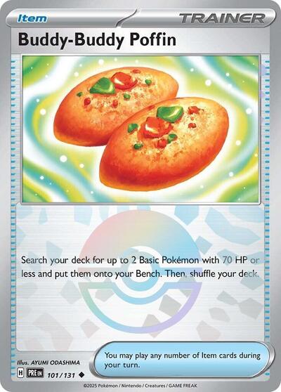 Buddy-Buddy Poffin (Poke Ball Pattern) - 101/131 (Uncommon) [PRE-101-U]
