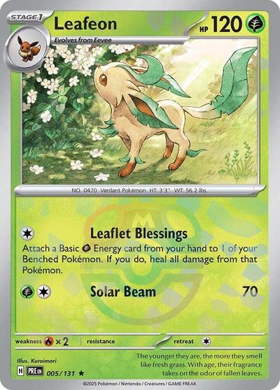 Leafeon (Master Ball Pattern) - 005/133 (Rare) [PRE-005-R]