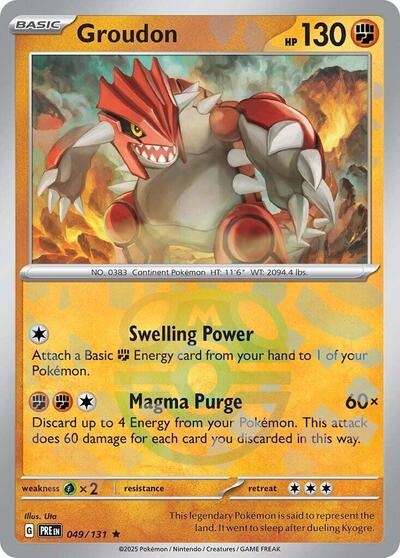 Groudon (Master Ball Pattern) - 049/131 (Rare) [PRE-049-R]
