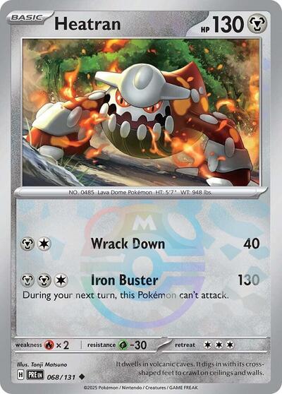 Heatran (Master Ball Pattern) - 068/131 (Uncommon) [PRE-068-U]