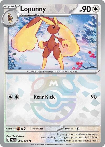 Lopunny (Master Ball Pattern) - 084/131 (Common) [PRE-084-C]