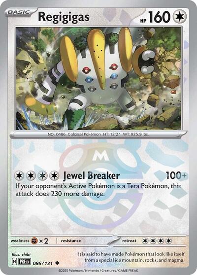 Regigigas (Master Ball Pattern) - 086/131 (Uncommon) [PRE-086-U]