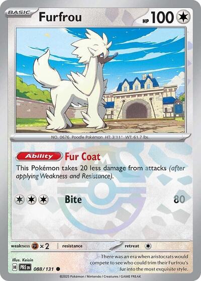 Furfrou (Master Ball Pattern) - 088/131 (Common) [PRE-088-C]