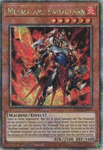 Metalflame Swordsman (Quarter Century Secret Rare) [SUDA-EN014-QCSR]