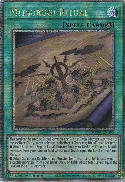 Mitsurugi Ritual (Quarter Century Secret Rare) [SUDA-EN095-QCSR]