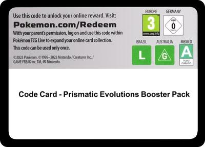 Code Card (SV: Prismatic Evolutions) [PRE-CODE]