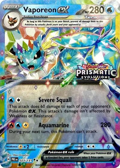 Vaporeon ex - 023/131 (Promo) [PRE-023-PROMO]