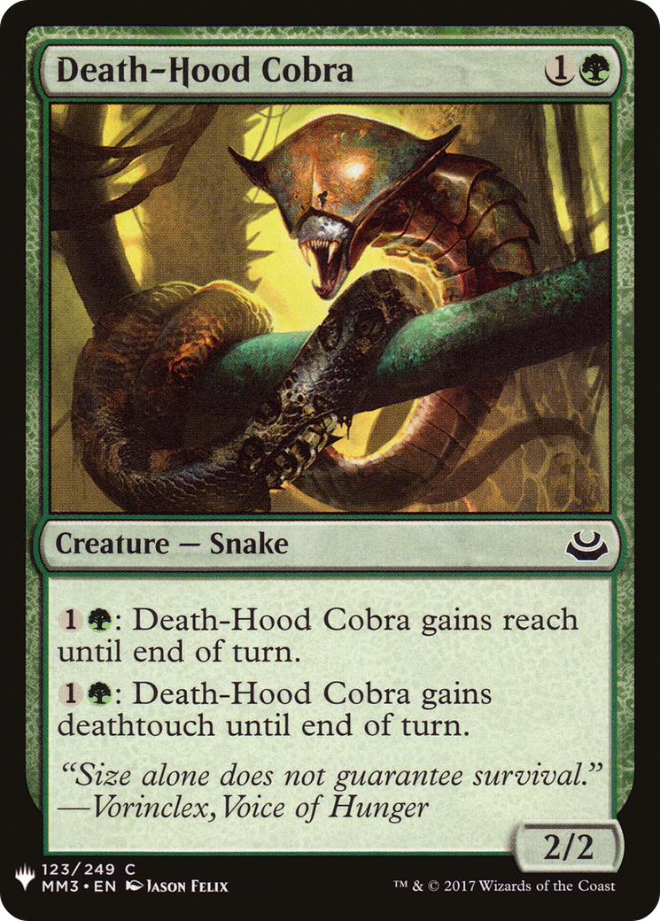 Death-Hood Cobra [PLST-MM3-123]