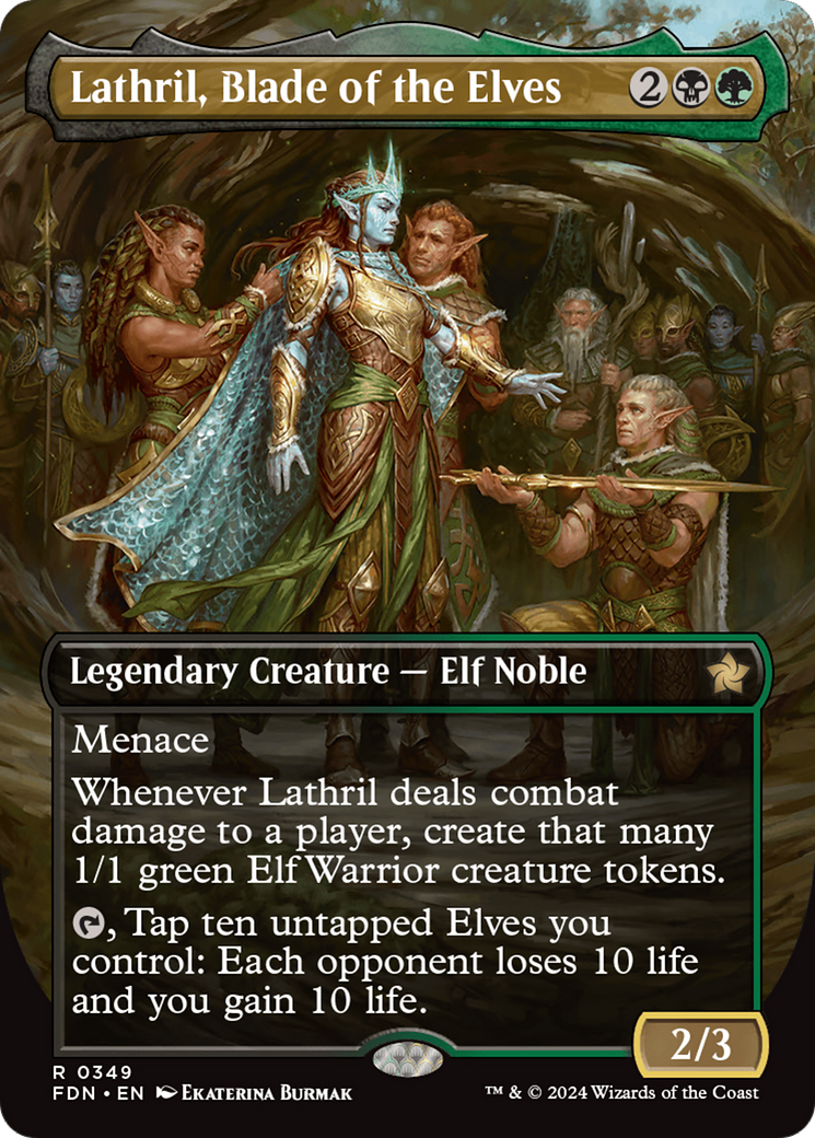 Lathril, Blade of the Elves - Borderless [FDN-349]