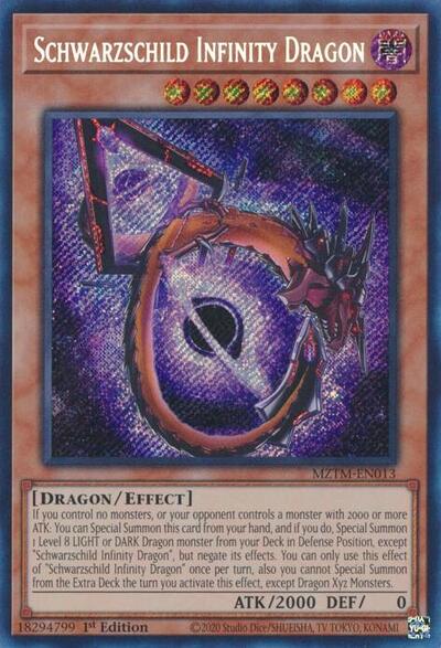 Schwarzschild Infinity Dragon (Secret Rare) [MZTM-EN013-SeR]
