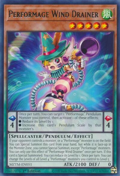 Performage Wind Drainer (Rare) [MZTM-EN051-R]