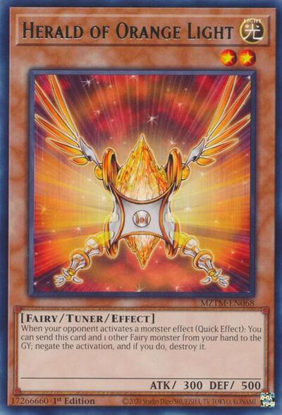 Herald of Orange Light (Rare) [MZTM-EN068-R]