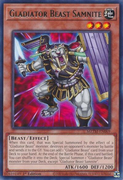 Gladiator Beast Samnite (Rare) [MZTM-EN069-R]