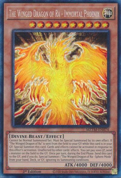 The Winged Dragon of Ra - Immortal Phoenix (Collector's Rare) [MZTM-EN074-CR]