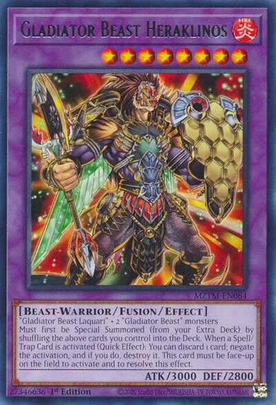 Gladiator Beast Heraklinos (Rare) [MZTM-EN084-R]