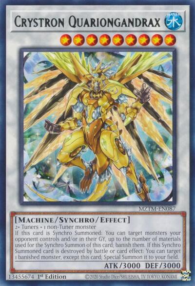 Crystron Quariongandrax (Rare) [MZTM-EN087-R]
