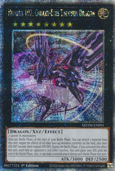Number 107: Galaxy-Eyes Tachyon Dragon (Quarter Century Secret Rare) [MZTM-EN091-QCSR]