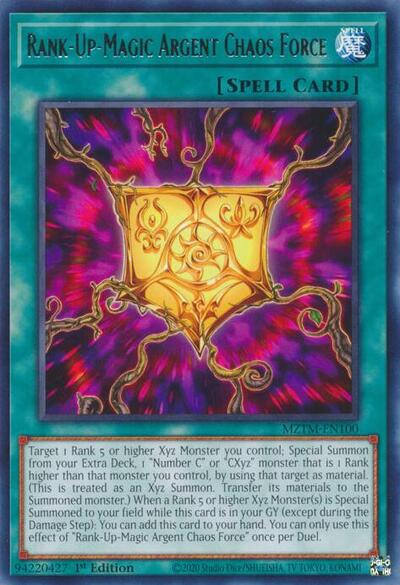 Rank-Up-Magic Argent Chaos Force (Rare) [MZTM-EN100-R]