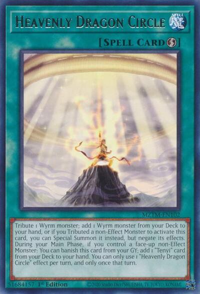 Heavenly Dragon Circle (Rare) [MZTM-EN102-R]