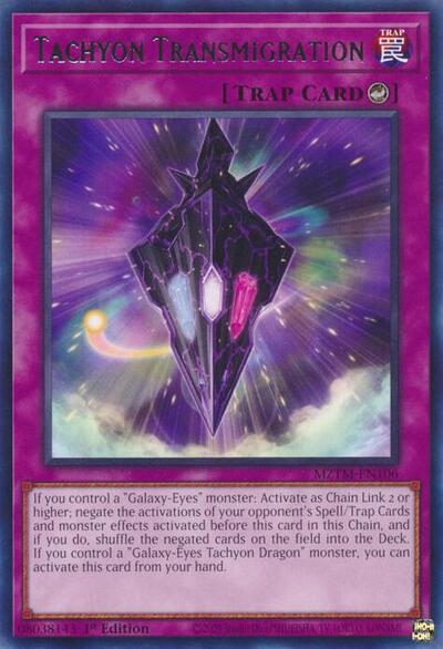 Tachyon Transmigration (Rare) [MZTM-EN106-R]