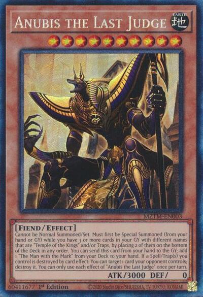 Anubis the Last Judge (Collector's Rare) [MZTM-EN003-CR]