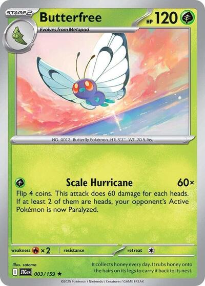 Butterfree - 003/159 (Holo Rare) [JTG-003-HR]