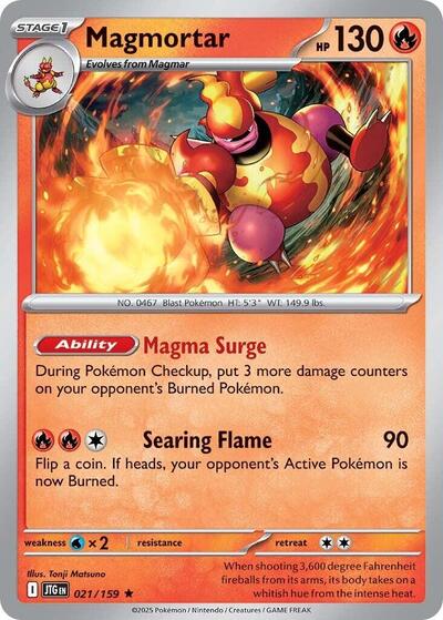 Magmortar - 021/159 (Holo Rare) [JTG-021-HR]