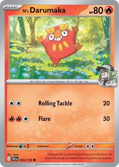 N's Darumaka - 026/159 (Common) [JTG-026-C]