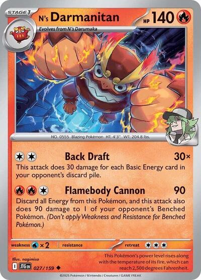 N's Darmanitan - 027/159 (Uncommon) [JTG-027-U]