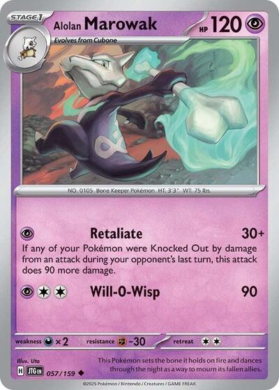 Alolan Marowak - 057/159 (Uncommon) [JTG-057-U]