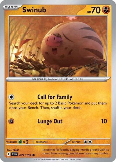 Swinub - 077/159 (Common) [JTG-077-C]