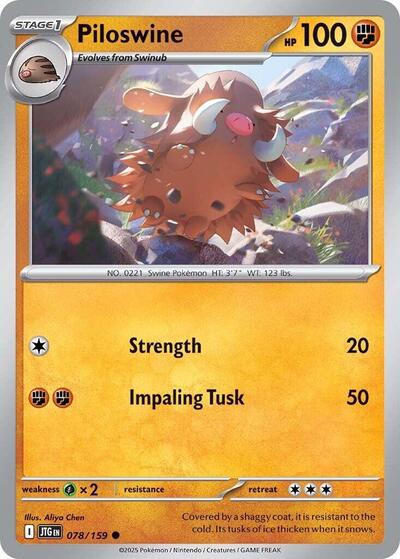 Piloswine - 078/159 (Common) [JTG-078-C]