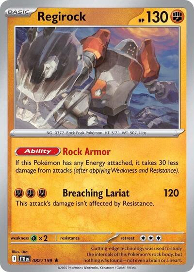 Regirock - 082/159 (Holo Rare) [JTG-082-HR]