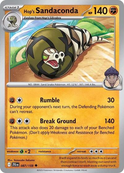 Hop's Sandaconda - 087/159 (Uncommon) [JTG-087-U]