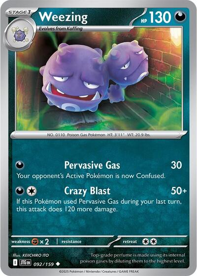 Weezing - 092/159 (Uncommon) [JTG-092-U]