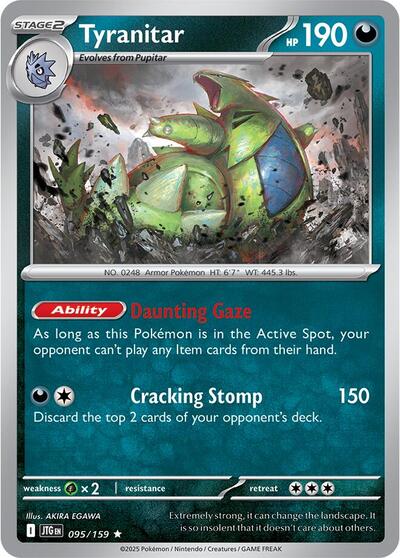 Tyranitar - 095/159 (Holo Rare) [JTG-095-HR]