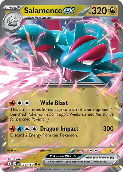 Salamence ex - 114/159 (Double Rare) [JTG-114-DR]