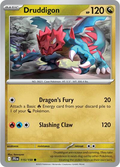 Druddigon - 115/159 (Common) [JTG-115-C]