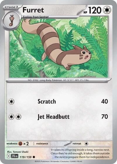 Furret - 119/159 (Common) [JTG-119-C]