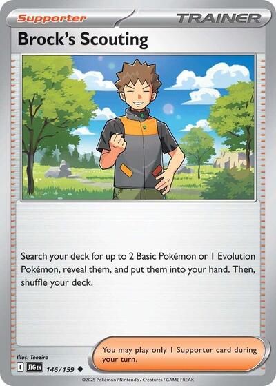 Brock's Scouting - 146/159 (Uncommon) [JTG-146-U]