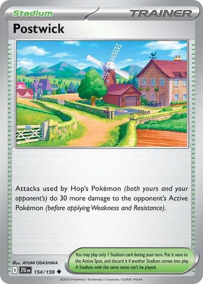 Postwick - 154/159 (Uncommon) [JTG-154-U]