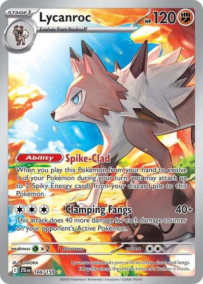 Lycanroc - 166/159 (Illustration Rare) [JTG-166-IR]