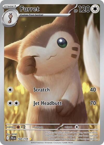 Furret - 168/159 (Illustration Rare) [JTG-168-IR]